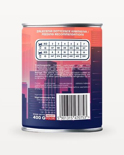 Gaczoo Miejska Miska Tatar Wołowy 400 g – zalecenia