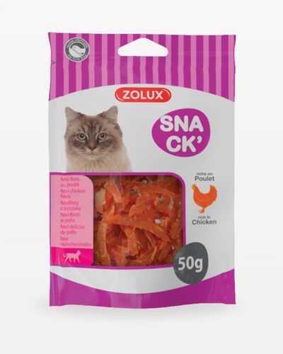 Zolux Przysmak dla kota mini filety z kurczaka – 50 g