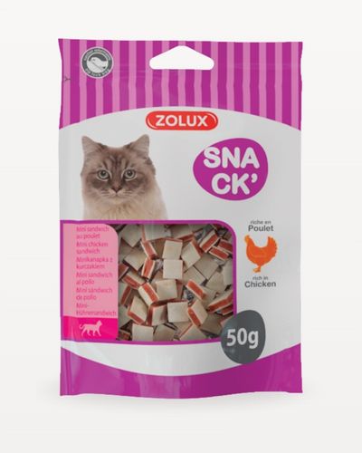 Zolux Przysmak dla kota mini kanapka z kurczakiem – 50 g